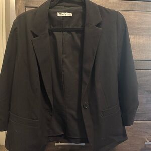 Eliza J Black Women's Blazer